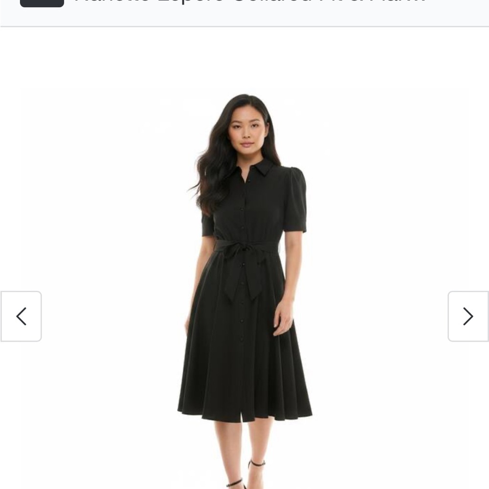 Nanette Lepore Black Midi Dress